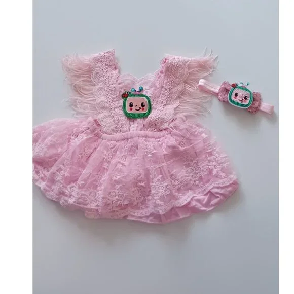 cocomelon birthday dress Cocomelon birthday outfit|Cocomelon birthday outfit for girls|cocomelon  theme birthday – ECD Embroidery